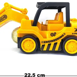 kokee toys Engineering Excavator Bulldozer Truck Toy for Kids with Light & Music. image 2
