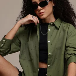 roadster Women Oversized Fit Printed Casual Shirt-picture-30