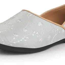 fausto Festive Ethnic Half Cut Juttis for Wedding|Traditional Kurtas & Sherwani Shoe Mojaris For Men image 2