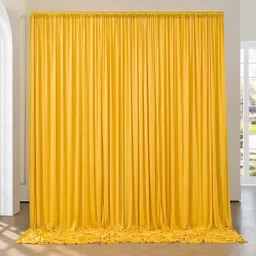 Cam cart 20X10ft Yellow No Wrinkle Polyester Photography Backdrop (5×10ft 4Pcs Panel) Reflector-picture-25