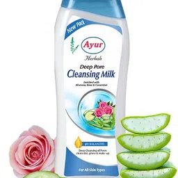 ayur herbals Deep Pore Cleansing Milk with Rose I For make up remover I-picture-11