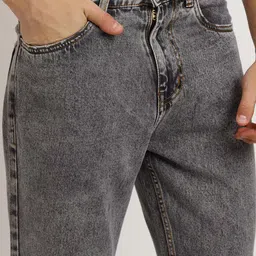 jaara Men Straight Fit Mid Rise Grey Jeans image 5