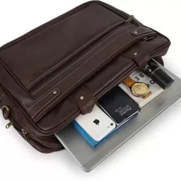 jairaj Men & Women Brown Messenger Bag image 5