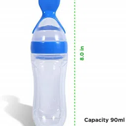 superstar store Newborn Baby Spoon Feeding Bottle Toddler Safe Silicone Squeeze Food/90ML - Silicone-picture-24