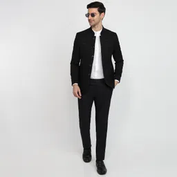 raymond Men Self Design Single Breasted Formal Blazer image 5