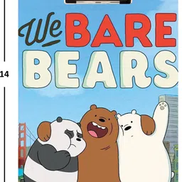 bpdesignsolution Bear Design Digital Reprint Clip Board Exam Pad (14x9.5 Inches) image 4