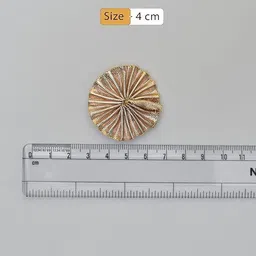 sharum crafts 4CM Gota Patti Flowers Appliques Patches Craft Making (Rose Gold) 100 Piece image 2