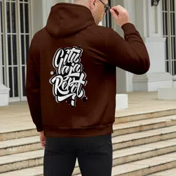 triptee Men Full Sleeve Graphic Print Hooded Sweatshirt image 4