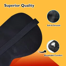 vartin Velvet Eye Mask for Yoga Meditation Kids/Adults, Soft and Orthoptic image 5