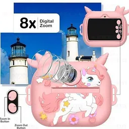 Online Hub 8MP Digital Camera for Instant Printing Video Recorder with Print Paper Rolls Photo Printer image 4