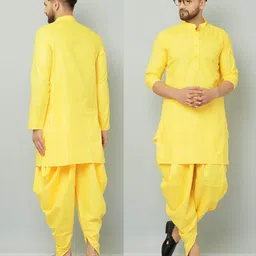tsarina Men Cotton Blend Kurta Dhoti Pant Set image 1