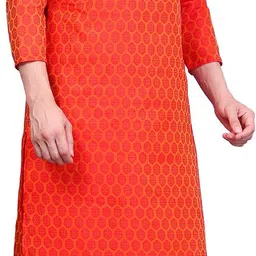 sydney heights Men Jacquard Kurta Churidar Set image 3