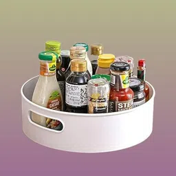 mveynax Plastic all-round Revolving Rack Shelf – Indoor & Culinary Area Storage Basket-picture-40