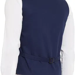 hypernation Solid Men Waistcoat image 2
