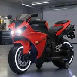 srecap R1 Sports Ride on Battery Bike for 1-7 Year Kids with 12V Battery & Music System Bike Battery Operated Ride On-picture-41