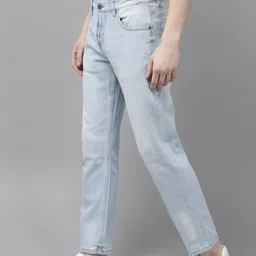 roadster Men Tapered Fit Low Rise Blue Jeans image 3