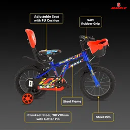 buke BONBON 14T Kids Cycle with training wheels and V Brake for 2 to 4 Years age 14 T (inch) Road Cycle image 2