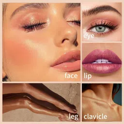 afaraxia New Highlighter Shimmer & Blusher Palette for Face Makeup Highlighter image 3