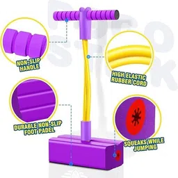 amazely Pogo Stick for Kids | Safe Bungee Stick | Squeaky Sound | Age 3+-picture-41