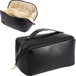 Girls Black Cosmetic Bag-image-0