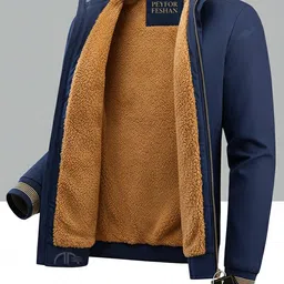 futse peno Men Solid Casual Jacket image 2