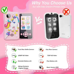 joyfuljourney Kids Smartphone Toy with MP3 Music Player & Dual Camera image 4