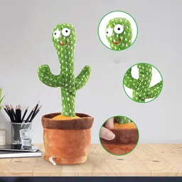sonpal Dancing Cactus Toy - Interactive Plush with Lights, Singing, and Recording-picture-11