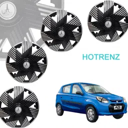hotrenz CAR WHEEL CAP/ WHEEL COVER LINER DEGINE "SILVER_BLACK_COLOUR" 12 INCH Wheel Cover For Maruti Alto 800, Eon, Zen, Alto, Omni-picture-36