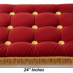 alden Microfibre Floor Cushion Pack of 1 Solid Floor Cushion image 3