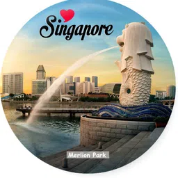 Love Singapore-Merlion Park Fridge Magnet Pack of 1-image-11