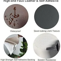 bbbikini Black Leather Repair Patch(12Inch X 24inch) image 4