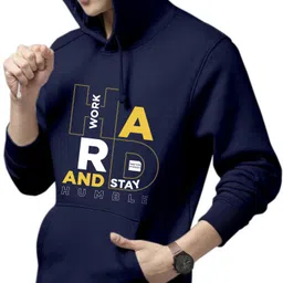 woostro Men Full Sleeve Printed Hooded Sweatshirt image 2