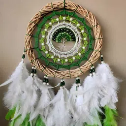 uvid art and craft supplies UVID WREATH WITH TREE DREAM CATCHER Feather Dream Catcher image 2