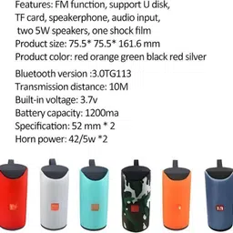 SRI Waterproof Bluetooth Speaker With Enhanced Bass 8 W Portable-YZW 9 W Bluetooth Speaker image 2