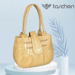 taschen Women Beige Shoulder Bag - Extra Spacious image 1