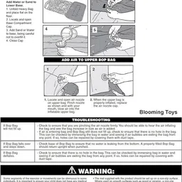 intelligent Punching Bag for Kids Bouncer Toy Water Filled Base With Free Pump (PACK OF 3) Inflatable HitMe Toys image 4