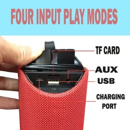 SANDYTEK TG-113 Bluetooth Speaker red 10 W Bluetooth Party Speaker image 2