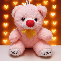 happie hugs Premium Pink Teddy Bear | Soft Plush Toy | High Quality Gift - 17 cm-picture-31