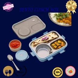 moira international Lunch Box for Kids Compartment Insulated Stainless Steel Tiffin Box for KID_L239 3 Containers Lunch Box-picture-26