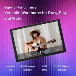 HUION Kamvas Slate Tablet KT1001 8 GB RAM 128 GB ROM 1920*1200 pixels inch with Wi-Fi Only Tablet (Grey) image 2