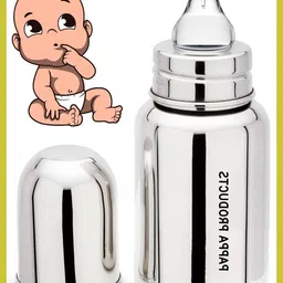 pappa Premium Stainless Steel Feeding Bottle for Baby - 140 ml-picture-16