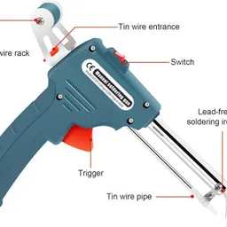 dytools 60W Automatic Electronics Soldering Gun Kit, Soldering Gun with 60 W Simple image 3