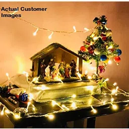 mg trading New_Plastic X MAS Tree Decorations Combo (Multi_Small) Pack of 70 Hanging Ornaments Pack of 70 image 3