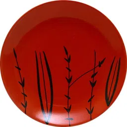 caffeine Ceramic Handmade Red Bamboo 7 inch_NEW PTD165 Quarter Plate-picture-35