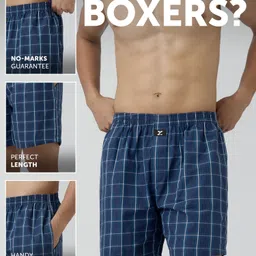 xyxx 100% Super Combed Cotton Checkmate Checkered Men Boxer image 2