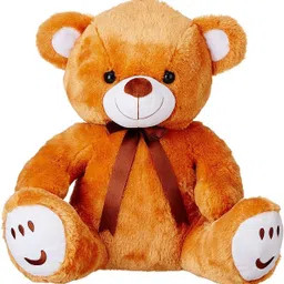 nyaara Plush Cute Sitting Teddy Bear Soft Toys with Ribbon Bow and Foot Print - 30 cm-picture-12