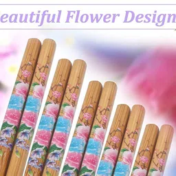 wanzhow Eating, Training, Decorative, Cooking, Chewing Wooden Chinese, Japanese, Korean, Vietnamese Chopstick image 4