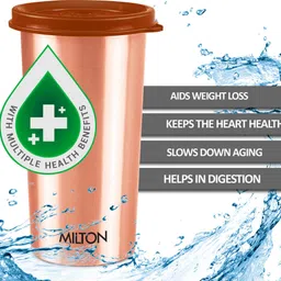 milton Drinking Water Tumbler with Lid, 1 Piece, (Lid Colour May Vary) 480 ml Bottle image 3