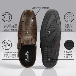 blue horse Men Half Sandals For Flats Sandal image 5