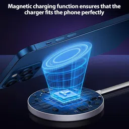 Jxrev Compatible for Magsafe 15W Wireless Charger for iPhone 12 -17 Series & Airpods Charging Pad image 3